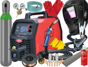 Spawarka TECNOMIG 205 LCD SYNERGIC IDEAL ZESTAW