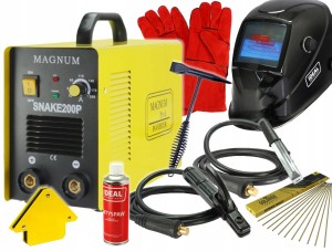 SPAWARKA INWERTOROWA MMA SNAKE 200 A MAGNUM ZESTAW
