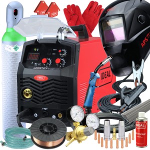 Zestaw półautomat spawalniczy PRAKTIK MIG 211 200A IDEAL gotowy do spawania