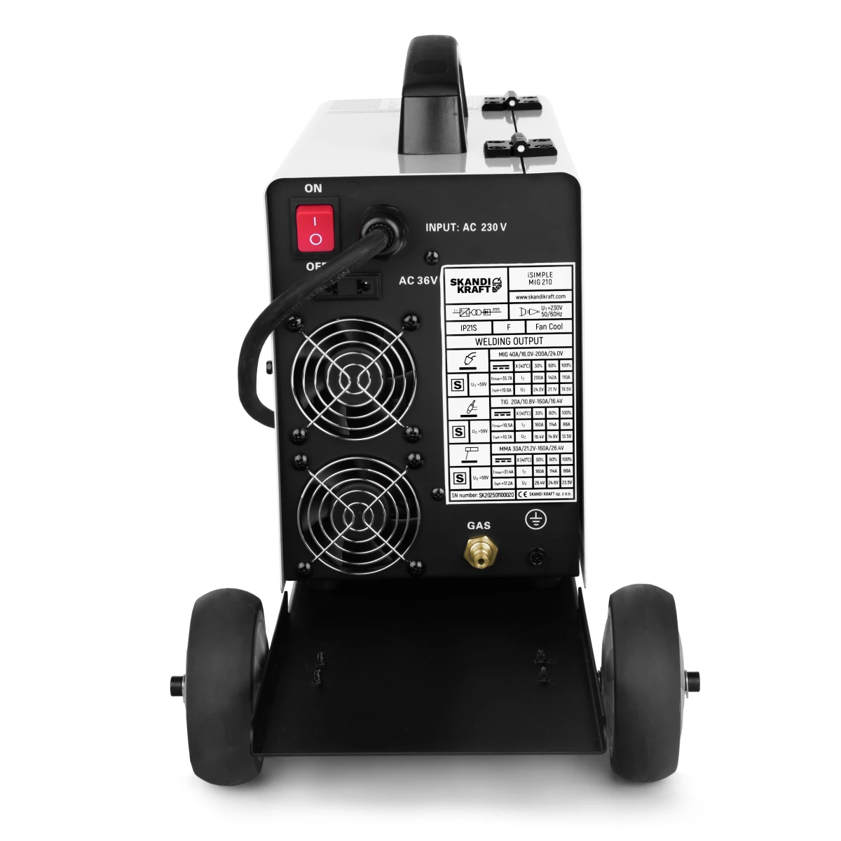 SKANDI KRAFT ISIMPLE 210 CART PODGRZEWACZ REDUKTOR 36V