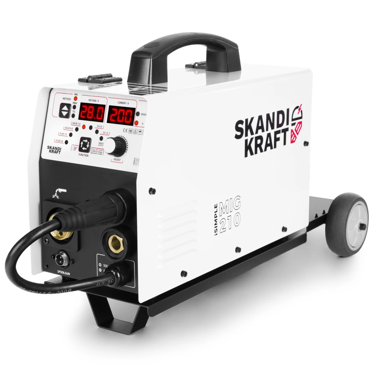 skanid isimple mig 210 200amper podstawa na wózek